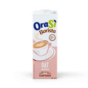 Bebida de Avena a Base de Plantas OraSi Barista para Profesionales, 1 Litro, 12 Unidades, 420 Días de Vida Útil - Product Image 1