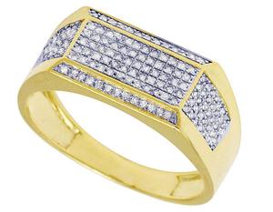 Personalizar a la moda con moissanita diamante redondo estilo Hip Hop en S925 anillo de plata esterlina regalo para hombres - Product Image 3