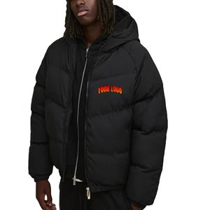 Chaqueta Bomber Negra para Hombre 2026, Ropa Deportiva de Invierno Personalizada, Chaqueta Acolchada Impermeable y Resistente al Viento, Chaqueta Puffer con Color Personalizado - Product Image 1