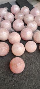 Venta al por mayor esfera bola de cristal de cuarzo rosa de La India de calidad superior Esfera de cuarzo rosa natural para la decoración - Product Image 3