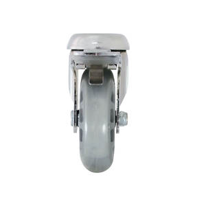 Rodillo de rueda Kingpin hueco de estilo libre plano de 75mm con rueda de hoja de rueda de polipropileno de poliuretano de acero - Product Image 5