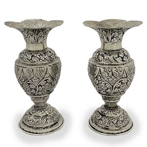 Nuevo Jarrón de Flores Artesanal de Metal Antiguo de 7 Pulgadas para Decoración del Hogar y Centro de Mesa para Bodas - Product Image 1