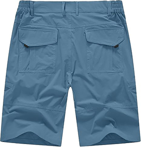 Pantalones Cortos Tácticos Elásticos para Hombre, de Secado Rápido, Transpirables, Impermeables, para Senderismo y Pesca, con Múltiples Bolsillos, Diseño Sólido - Product Image 2