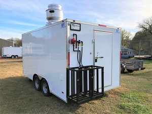 Remorque alimentaire entièrement équipée en aluminium Honlu Bakery avec services de pizzas, fast-<span class=keywords><strong>food</strong></span>, glaces et boissons, boutique mobile - Product Image 3