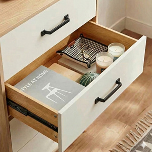 Poignée de barre droite moderne en alliage de zinc, style Mid-Century, écologique et durable, avec base carrée, pour salle à manger, chambre, salon, commode - Product Image 5