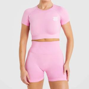 Taille adulte bon prix dames haute rue mode ensemble droit 100% coton pull haut court femmes vêtements hiver ensembles pour filles - Product Image 1