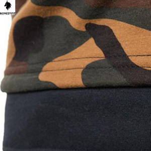 เสื้อมีฮู้ดแบบสวมหัวของผู้ชายผ้าฝ้ายโพลีเอสเตอร์ผ้า100% สีทึบดีไซน์ตามสั่ง - Product Image 4