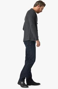 Pantalones vaqueros de algodón OEM de tamaño personalizado para hombre, pantalones vaqueros negros en blanco con cremallera, pantalones vaqueros Acampanados para hombre - Product Image 6