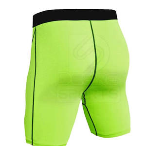 Shorts de Compression pour Hommes, Taille Élastique, Couleur Unie, Personnalisables, Durables, en Spandex/Polyester, Séchage Rapide, pour la Gym et l'Entraînement - Product Image 4