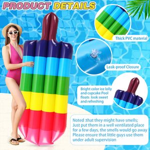 Top Quality Giant Food Shape <b>Inflatable</b> <b>Pool</b> Floats Fruit Design Pineapple Eggplant Watermelon Pizza Cupcake Hot Dog Summer - Product Image 3