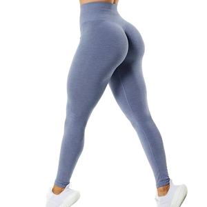 Wholesale Manufacturer Womens <b>Sexy</b> Solid Yoga <b>Leggings</b> Pants Custom Logo High Waist Stretch Fitness Activewear Bulk Orders - Product Image 1