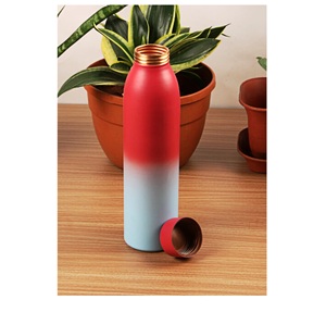 TOP SELLING Personalized Handmade Copper <b>Water</b> <b>Bottle</b> Moradabad Handicraft Thermal Insulation Anti-Corrosion Coating Custom Logo - Product Image 2
