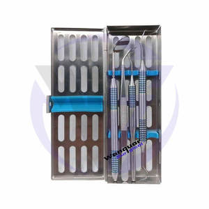 Kit de chequeo dental básico 4 piezas con espejo, sonda exploradora, escalador, pinzas instrumentos de oferta al por mayor - Product Image 2