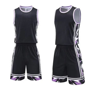 Uniformes de baloncesto de camiseta para hombre con estampado, uniforme de baloncesto de poliéster 100% de diseño libre - Product Image 5