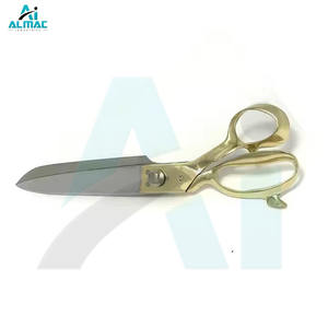 Ciseaux de couture industriels de 10 pouces en acier inoxydable plaqué or, robustes, à lames affûtées, pour tailleur et usage domestique - Product Image 5