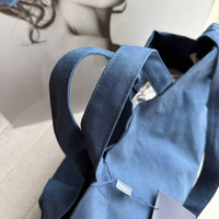 Sac fourre-tout en toile bleu marine, grande capacité, à porter à l'épaule ou en bandoulière, pour femme, décontracté, voyage, shopping, imperméable, quotidien, unisexe