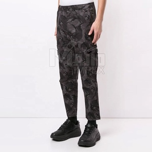 ขายส่งผู้ชายวิ่งสวมใส่และสวมใส่ทำงานธรรมดาย้อม6กระเป๋ากางเกงคาร์โก้ - Product Image 3