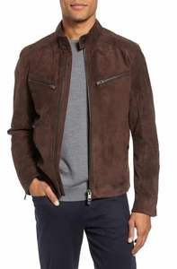 Veste en cuir pour homme tendance, veste en cuir véritable simple et populaire de couleur unie pour l'automne et l'hiver - Product Image 3