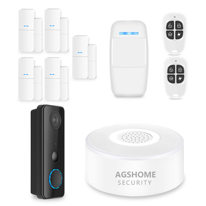 Sans fil WiFi Smart Home Security DIY Alarm System PIR Motion Detector 2MP Video Doorbell IP65 Waterproof SOS Function 145 - Product Image 1