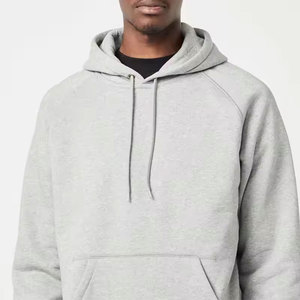 Sudadera con capucha térmica Premium de gran tamaño personalizada 100% algodón 400 Gsm para hombre sin cordón hombro caído bordado invierno - Product Image 3