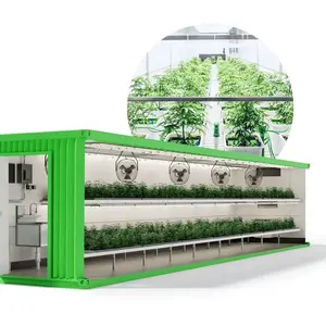温室コンテナスマートファーム水耕栽培システムコンテナ温室