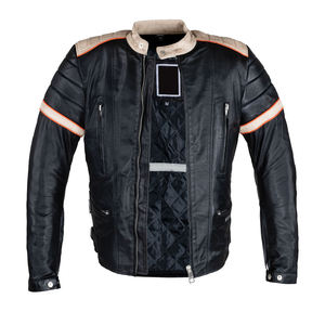 Fabricante de Chaquetas de Cuero con Corte Automatizado al por Mayor, Chaqueta de Cuero para Motociclistas para Hombre, Chaquetas de Diseño OEM para Motociclistas Nuevas - Product Image 2