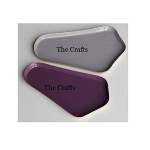 Juego de 2 Bandejas de Servicio de Metal para Alimentos, Diseño Más Reciente, Diferentes Colores, Bandeja para Servir Postres y Chocolates al Precio Más Bajo - Product Image 1