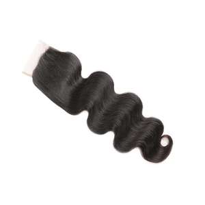 Extensions de cheveux indiens 100% naturels, lot de 3, avec lace closure HD, lisses, tout en 1 - Product Image 1