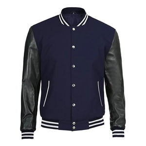 Chaqueta bomber de jinete resistente al viento para hombre con diseño de béisbol deportivo y bolsillos utilitarios - Product Image 4