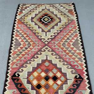 Turkish 2.8x12 ft Rug, Vintage <b>Runner</b> Rug, <b>Red</b> Floral Rug - Product Image 5