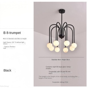 โคมไฟระย้า LED ดีไซน์นอร์ดิก โมเดิร์น มินิมอล เรียบง่าย ลายเส้นเรขาคณิต สำหรับห้องนั่งเล่น ร้านอาหาร รูปทรงวงรี ยาว ปรับความสว่างได้ - Product Image 5