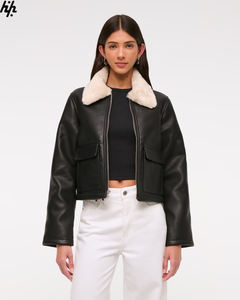 Dernier design, veste unisexe classique épaisse et chaude en coton rembourré avec fermeture éclair noire, avec des caractéristiques coupe-vent et respirantes pour femmes - Product Image 2