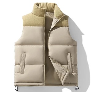 Winter Warm Cotton Vest for Men Thicken Fashion Mens Sleeveless <b>Jacket</b> Casual Stand Collar Windproof Vests Coats - Product Image 2