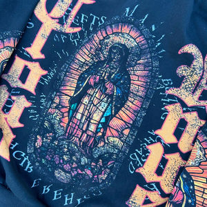 Invierno peso pesado francés Terry 100% algodón sudadera con cremallera de gran tamaño con estampado DTG lavado ácido doble capucha Boxy Fit para hombres - Product Image 5