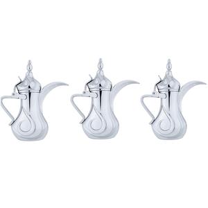 Nouveauté, théière et cafetière arabes Dallah de qualité supérieure en métal faites à la main avec dessus de table au design traditionnel, ensemble décoratif - Product Image 5