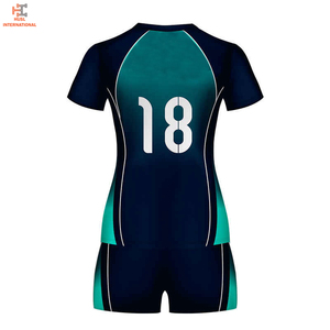 Uniforme de voleibol de Material de poliéster de mejor diseño 2024, Impresión de logotipo personalizado, conjuntos de verano ligeros de alta calidad - Product Image 3