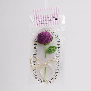 Cartes de vœux artisanales en gros à bas prix, fleurs au crochet, cadeaux pour la Saint-Valentin, fleurs artificielles tricotées - Product Image 5