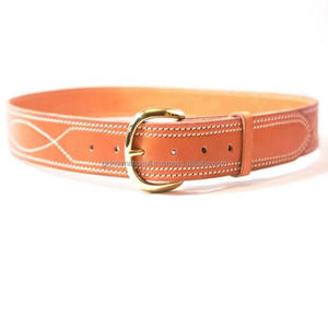 Ceinture décontractée en cuir pour hommes de qualité supérieure, couture fantaisie, styliste, mode décontractée, finition noir ou beige, cuir véritable - Product Image 4