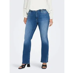 WDJ038 high waist mujer flared jeans women blue denim boot cut jeans fashion flare pants skinny jeans woman