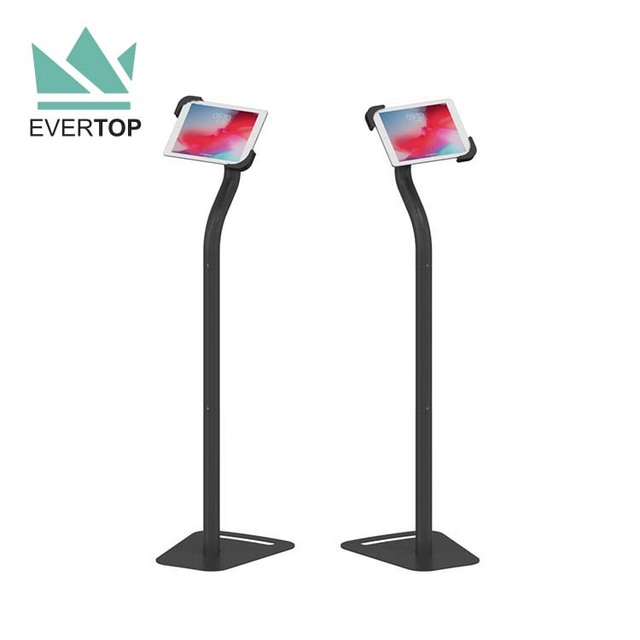 LSF02-D 7.9-12.9" 10" Universal Floor Free Standing for iPad Display Stand Holder Tablet Anti Theft Tablet Kiosk Floor Standing
