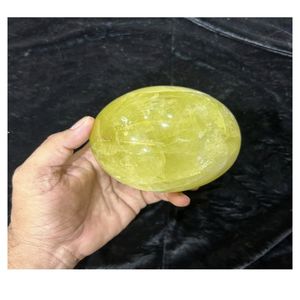 Sphères de cristal d'agate Mirani et de quartz citron polies, sculptées, lisses, avec support inclus, décoration métaphysique pour la maison, cadeau - Product Image 3