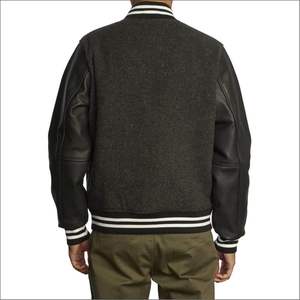 แจ็กเก็ตเลตเตอร์แมนสำหรับผู้ชายสำหรับฤดูหนาวเสื้อแจ็กเก็ตสั่งตัดโลโก้ด้านหน้าสไตล์ไฮสตรีท - Product Image 5