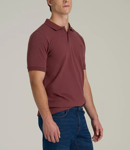 Polo pour homme 100% coton Premium Dry Fit Golf 2 boutons Plaque 95% coton, 5% élasthanne 220 GSM Logo personnalisé Options multicolores - Product Image 5