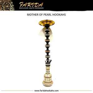 2025 Offre Spéciale Style Unique égyptien luxe complexe mère perle décoration en acier inoxydable narguilé ensemble laque techniques tuyau - Product Image 2
