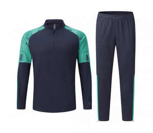 Camiseta de Fútbol para Hombre, Ropa Deportiva, Chaqueta de Fútbol Corta, Transpirable, Ligera, 100% Poliéster, para Fitness y Running, Dos Piezas, para Adultos - Product Image 3