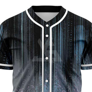 Camiseta de Béisbol Personalizada al por Mayor, Ropa de Softbol, Sublimación, Malla de Poliéster Antibacteriana, Cuello en V, Unisex, Adulto - Product Image 6