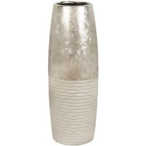 Jarrón de Metal Niquelado, Florero Decorativo, Centro de Mesa para Hogar u Oficina, Regalo Vintage, Moderno y de Diseño - Product Image 4