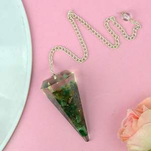 Très Haute Vente Et Bonne Qualité Pierre Naturelle Aventurine Verte Orgone Pendules Pour La Guérison Et Cadeau À Vendre De Soha Agate - Product Image 4