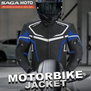 David Sports Wear <b>Summer</b> Windproof Polyester/Cotton <b>Motorcycle</b> <b>Jackets</b> for Men-Sleek Protection & Comfort - Product Image 6