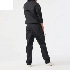 Logo personnalisé solide automne numérique coupe-vent respirant polyester coupe-vent formation Jogging survêtement ensemble en gros pour hommes - Product Image 5